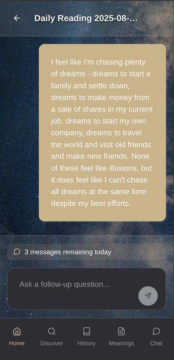 Conversational journaling interface with personalized guidance